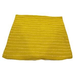 West Elm Two-Tone Chunky Linen Pillow Cover in the color "Cumin"